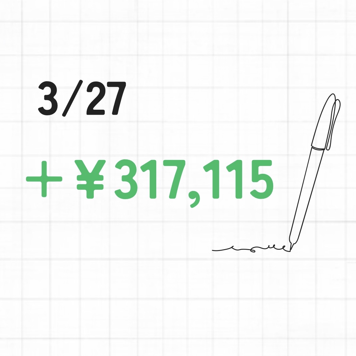 3/27の実現損益の合計